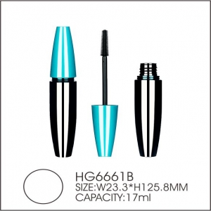 Unique Cosmetic Packaging Tube Bottle Empty PETG Mascara Tube with Silicone Brush