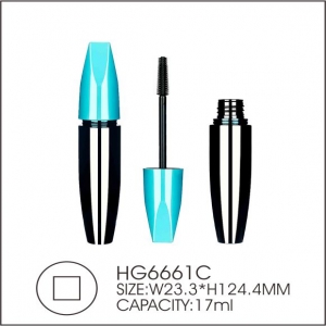 Crown shap Cosmetic Packaging Tube Bottle Empty Airtight Mascara Tube with fiber Brush