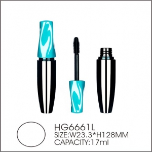 Unique Cosmetic Packaging Tube Bottle Empty PETG Mascara Tube with Silicone Brush