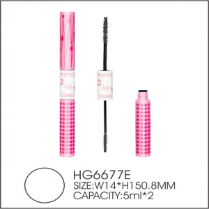 Eco Friendly Cosmetic Packaging Tube Bottle Empty PP Mascara Tube with Silicone Brush