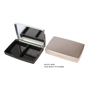 High Quality 2 Colors Eye Shadow Highlighter Bronzer Blusher Packaging Case for Makeup
