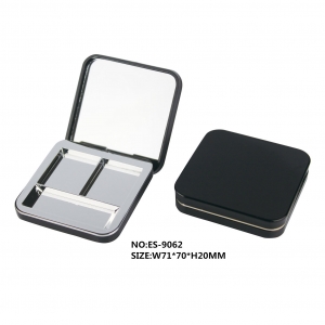 High Class 2 Color Cosmetic Makeup Powder Eye Shadow Case Blush Container Packaging