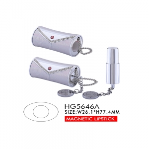 Custom Made Matte Silver Square Empty Lipstick Tube
