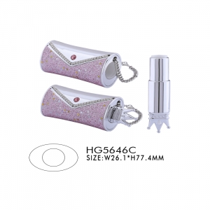 New design carving lipstick tube / packaging with mirror / lip balm container for cosmetic