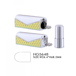 Marble pattern design style 12.1mm gold circle DIY empty lipstick tubes lipstick container packaging