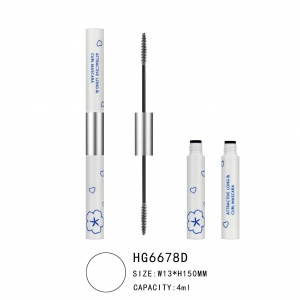Wholesale disposable nylon mascara wands/eyelash cleanser brushes tube/eyelash extension mascara