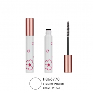 Eco Friendly Cosmetic Packaging Tube Bottle Empty PP Mascara Tube with Silicone Brush