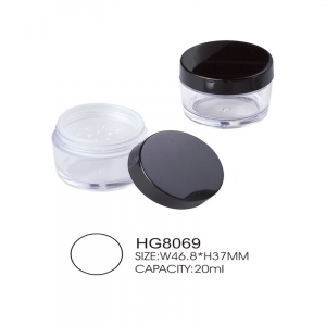 Loose Powder Loose Powder Jar Wholesale 5g10g Rotating Sifter Loose Powder Jar With Window