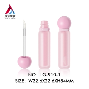 Spherical lid lip glaze tube packaging lipgloss products