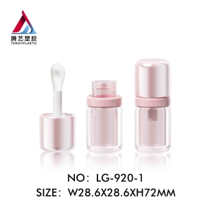 Large-brush tip lip gloss tube