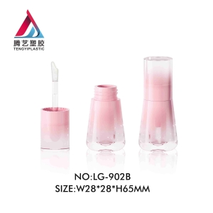 Solid lip gloss tube packaging