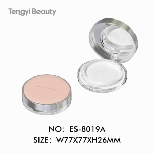 Round leather air cushion BB Empty Compact Powder Container
