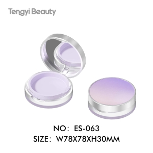 Circular top cover powder compact packaging